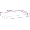 vidaXL Wandschappen 3 st zwevend 60x30x4 cm onbehandeld acaciahout