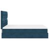 vidaXL Ottoman bed met matrassen en LED's 140x190cm fluweel