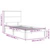 vidaXL Bedframe zonder matras massief grenenhout 100x200 cm