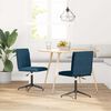 vidaXL Eetkamerstoelen 2 st fluweel blauw
