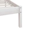 vidaXL Bedframe massief grenenhout wit 160x200 cm
