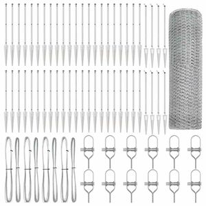 vidaXL Gecombineerd draadhek met spikes 100 x 1 m (B x H)