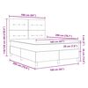 vidaXL Boxspringbed met matras Donkergrijs 160 x 200 cm Stof