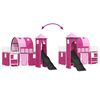 vidaXL Loftbed voor Kids Wit en Roze 99,5 x 200 cm Metaal