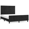 vidaXL Bedframe zonder matras 140x200 cm fluweel zwart