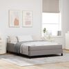 vidaXL Boxspringbed met matras Taupe 160 x 200 cm Stof