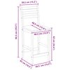 vidaXL Eettafelstoelen 2 pcs Licht Bruin 40 x 47,5 x 99,5 cm