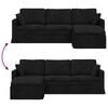 vidaXL Bank Zwart Totale afmetingen: 228 x 134 x 80 cm (B x D x H)