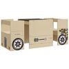 vidaXL 3-delige Kindertafel- en stoelenset off-road-auto-ontwerp MDF
