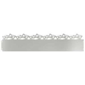 vidaXL Gazonranden 10 st 103 x 0,05 x 22 cm Gegalvaniseerd staal