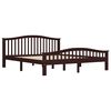 vidaXL Bedframe massief grenenhout donkerbruin 180x200 cm