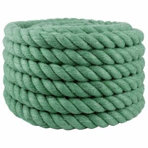 vidaXL Jute Touw Groen 100% Tossa jute