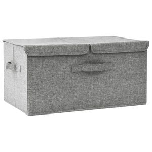 vidaXL Opbergdozen Nonwoven stof Grijs