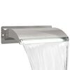 vidaXL Zwembadwaterval met led Roestvrij staal 304 51 x 26 x 13 cm