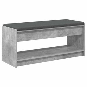 vidaXL Halbank Beton Grijs 103 x 38 x 45 cm