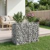 vidaXL Gabion Verhoogd Bed Zilver 100 x 50 x 80 cm