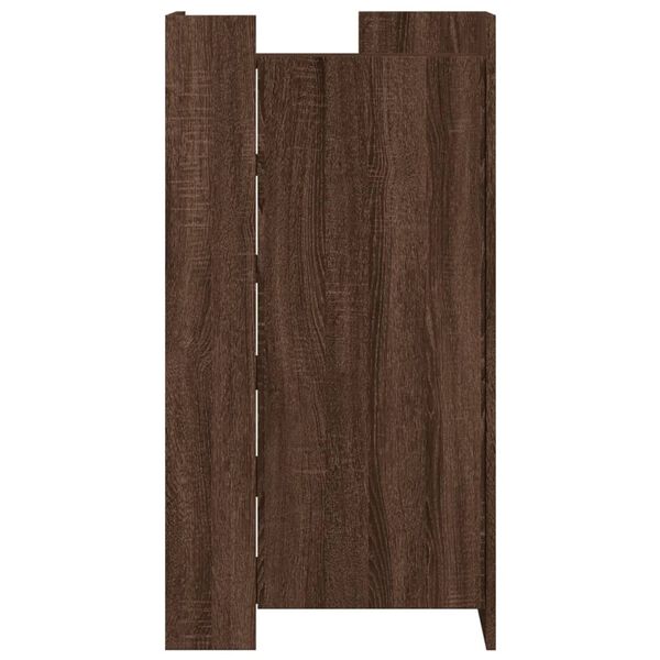 vidaXL Schoenenkast 52x37,5x100 cm bewerkt hout bruin eikenkleurig