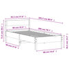 vidaXL Bedframe zonder matras massief grenenhout wasbruin 90x200 cm