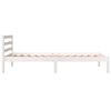 vidaXL Bedframe massief grenenhout wit 90x190 cm