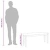 vidaXL Bank 110 cm massief hout wit rubber