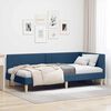 vidaXL Hoekbedframe met hoofdeinde Blauw 90 cm x 200 cm Fluweel