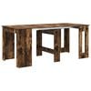 vidaXL Eettafel 180 x 85 x 75 cm Bewerkt hout Gerookt eiken