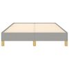 vidaXL Bedframe zonder matras 120x200 cm stof lichtgrijs