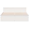 vidaXL Bedframe zonder matras met hoofdbord grenenhout wit 180x200 cm