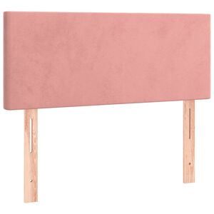vidaXL Hoofdbord 90x5x78/88 cm fluweel roze