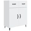 vidaXL Dressoir 69,5x34x90 cm bewerkt hout wit