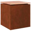 vidaXL Tuinbank Roestig 40 x 40 x 43 cm Cortenstaal