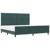 vidaXL Boxspringbed met hoofdeinde Donkergroen 200 x 200 cm Fluweel