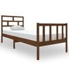 vidaXL Bedframe grenenhout honingbruin 75x190 cm