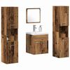 vidaXL Badkamermeubelset Wandgemonteerd 4 pcs Oud Hout Bewerkt hout