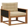 vidaXL Buiten Midden Sofa Naturel