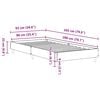 vidaXL Bedframe zonder matras 90x200 cm spaanplaat wit
