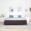 vidaXL Boxspringbed met matras Donkerbruin 180 x 200 cm Stof