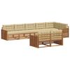 vidaXL Buiten bankenset met kussen 8 pcs Natuurlijk en Beige