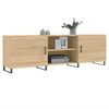 vidaXL Tv-meubel 150x30x50 cm bewerkt hout sonoma eikenkleurig
