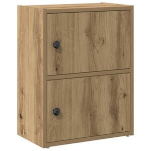 vidaXL Boekenkast 40x24x52 cm bewerkt hout artisanaal eikenkleurig