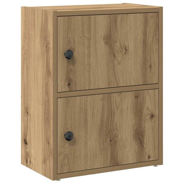 vidaXL Boekenkast 40x24x52 cm bewerkt hout artisanaal eikenkleurig