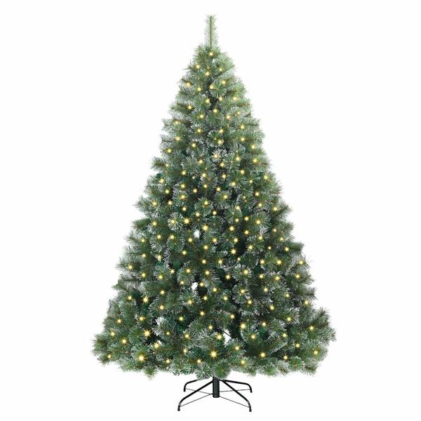 vidaXL Kunstkerstboom met 300 LED met standaard Groen 180 cm PE en PVC