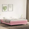 vidaXL Boxspring zonder matras fluweel roze 180x210 cm