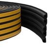 vidaXL Zelfklevende raamafdichting Zwart 9 x 6 mm 100 m EPDM-schuim