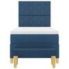 vidaXL Boxspring bed met matras met hoofdeinde Blauw 100 x 200 cm Stof
