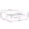 vidaXL Slaapbank onderschuifbed matrassen 100x200 cm stof lichtgrijs