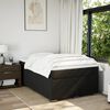 vidaXL Boxspring met matras stof zwart 120x200 cm