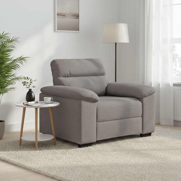 vidaXL Sofastoel Taupe 100x81x84 cm Stof