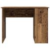 vidaXL Bureau 100x55x75 cm bewerkt hout oud houtkleurig