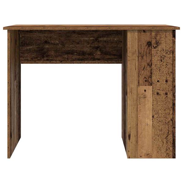 vidaXL Bureau 100x55x75 cm bewerkt hout oud houtkleurig